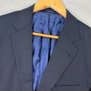 Joseph Abboud Blazer Jacket Men 42L Navy Wool Formal Single Breasted Notch Lapel